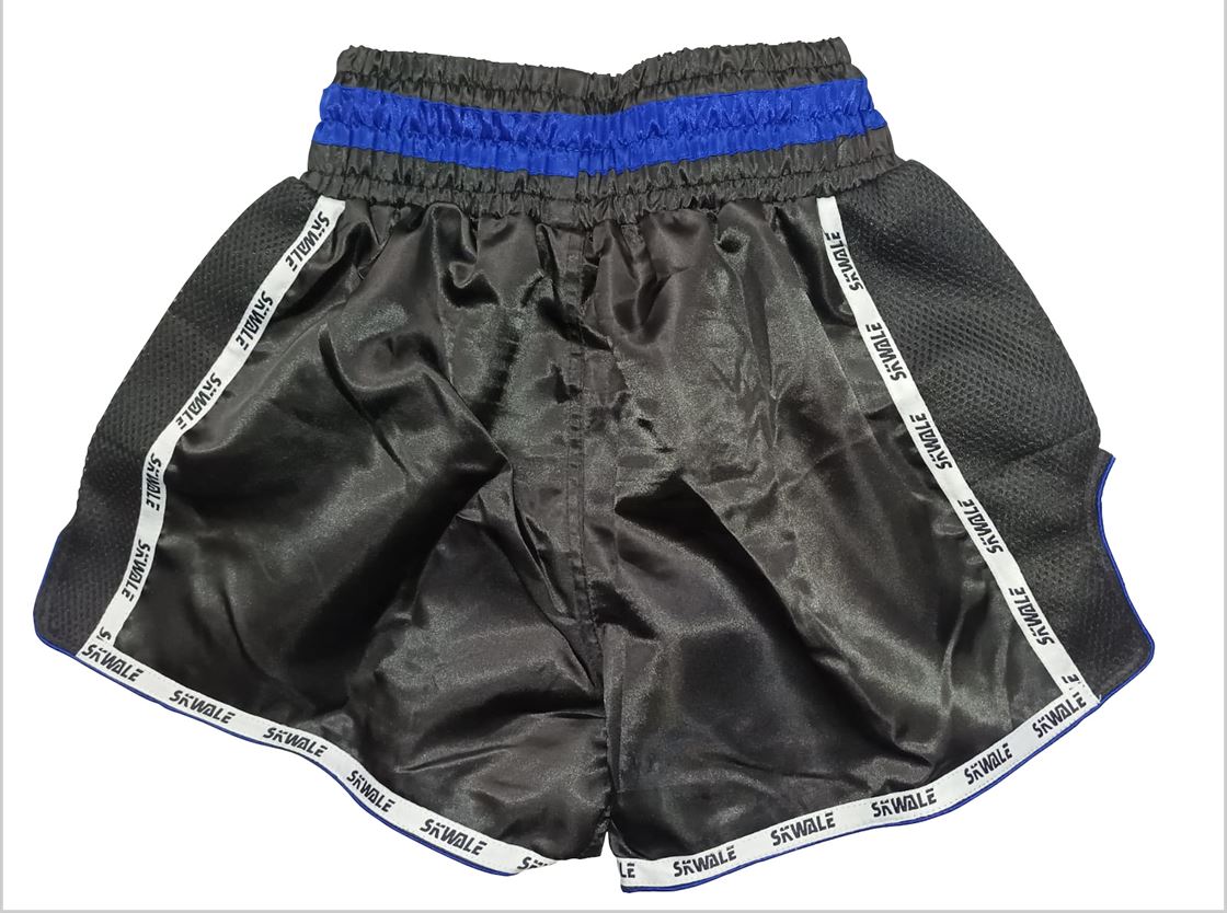 Short de Muay Thai Skwale Classic - Noir/Blanc