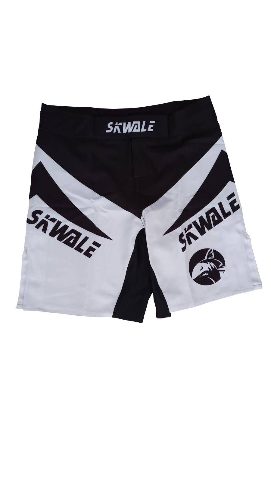 Short MMA d'entraînement WSC Classique - Blanc/Noir