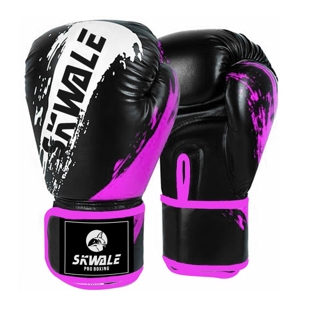 Skwale StrikeMaster Pro - Gants de Boxe en Cuir Véritable