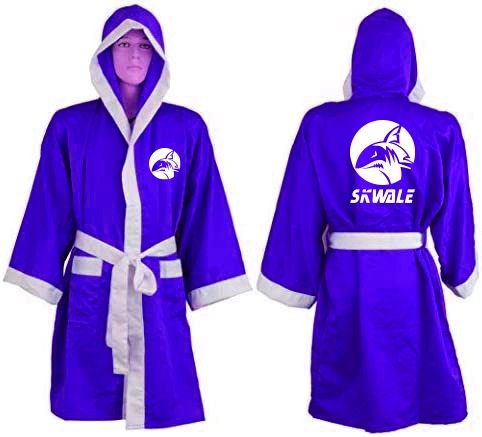 Peignoir de boxe satin à capuche Skwale