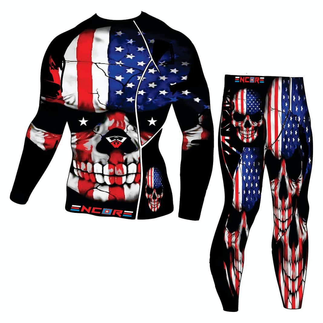 Ensemble T-shirt et Pantalon de Compression Skwale Skeletor