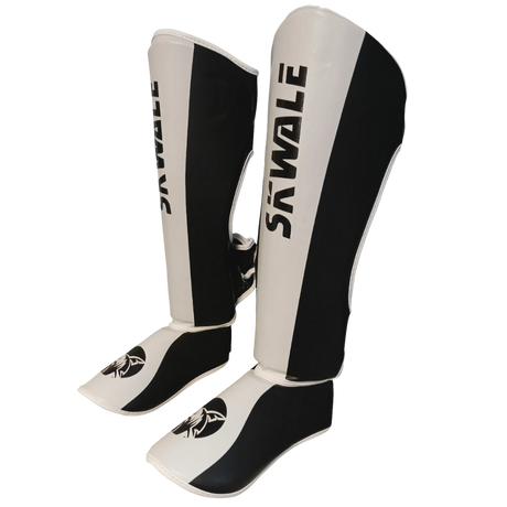 Protège-tibias Skwale Decimus - Blanc/Noir