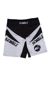 Short MMA d'entraînement WSC Classique - Blanc/Noir