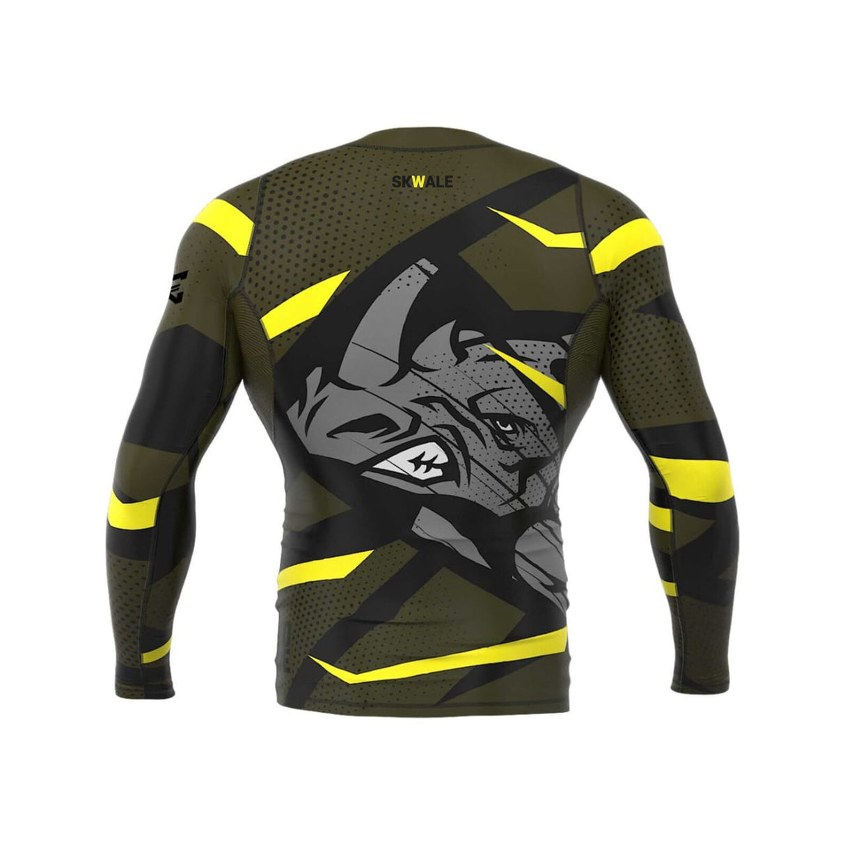 Ensemble Rash Manche Longue et Short "Rhyno" pour le MMA Skwale