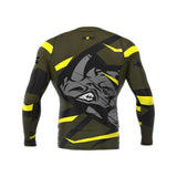 Ensemble Rash Manche Longue et Short "Rhyno" pour le MMA Skwale